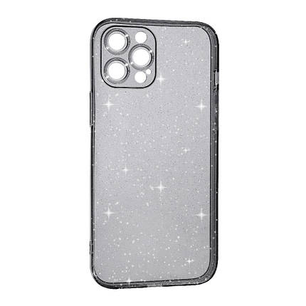 Силіконовий чохол Clear Shine для Apple iPhone 12 Pro Black, фото 1