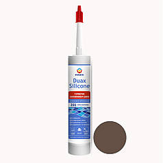 Eskaro Duax Silicone цветной силиконовый герметик для швов, шоколадний (№234), 300мл.