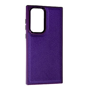 Чохол Leather Case для Samsung S22 Ultra Violet