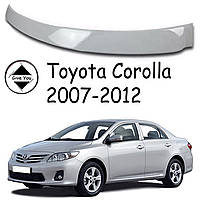 Козырек заднего стекла Toyota Corolla Тойота Королла 2007-2012 Дефлектор заднего стекла стеклопласт