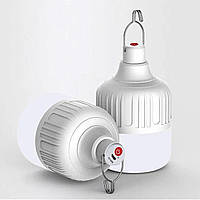 Аккумуляторная LED лампа 60W с USB зарядкой (палаточная лампа, палаточная лампа) (1157)