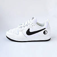 Nike Air Force CPFM 1 білі з чорним шкіра термо найк форси