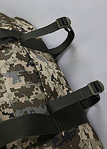 Сумка-рюкзак багатофункціональна Піксель 120 л, баул речовий армійський, сумка транспортна тактична на 120л, фото 3