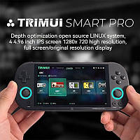 Портативная игровая консоль Trimui smart pro+карта 64 гб с играми