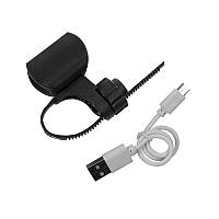 Велосипедный фонарь West Biking 0701128 Black с креплением USB порт на аккумуляторе передний велофонарь gr