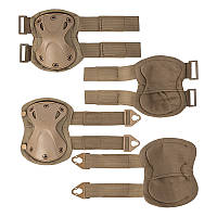 Комплект защиты AOKALI F001 Sand тактический наколенники + налокотники штурмовые gr