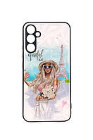 Чехол Prisma для телефона Samsung Galaxy A34 5G / A346 бампер рисунок lady Paris