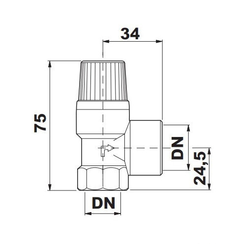 Предохранительный (подрывной) клапан 10 bar MSV 1/2" ВР Watts (Италия) - фото 3 - id-p21267384