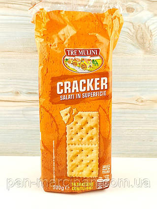 Крекери солоні Tre Mulini Cracker salati in superficie 500г Італія