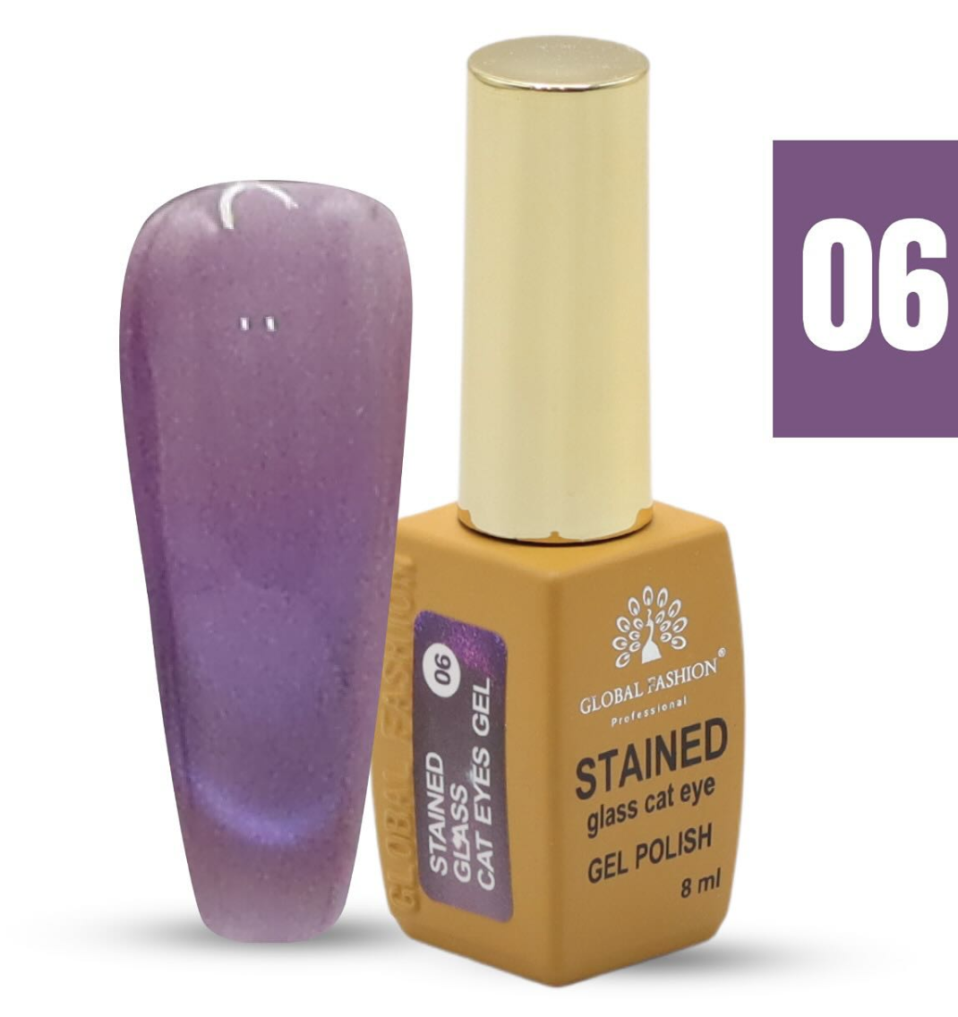 Гель-лак «котяче око» для вітражів 8 мл 06, фото 1