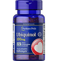 Убихинол, Ubiquinol, Puritan's Pride, 100 мг, 60 гелевих капсул (PTP-18660)