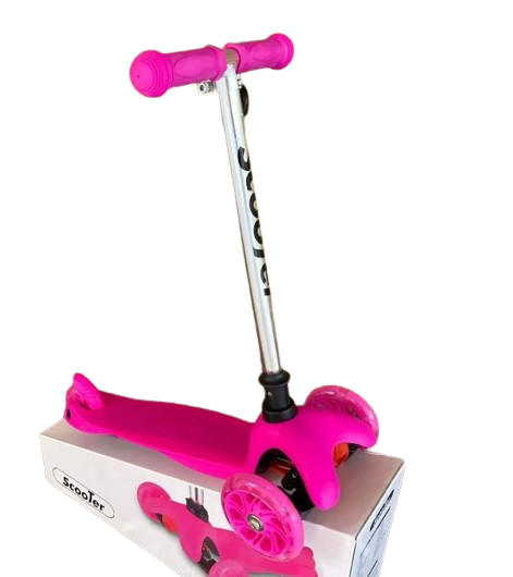 Самокат триколісний Scooter MG002A Рожевий
