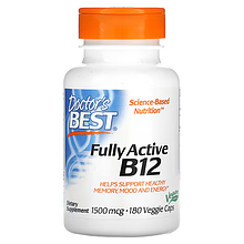 Best Fully Active B12 1500 mcg Doctor's Best 180 Caps