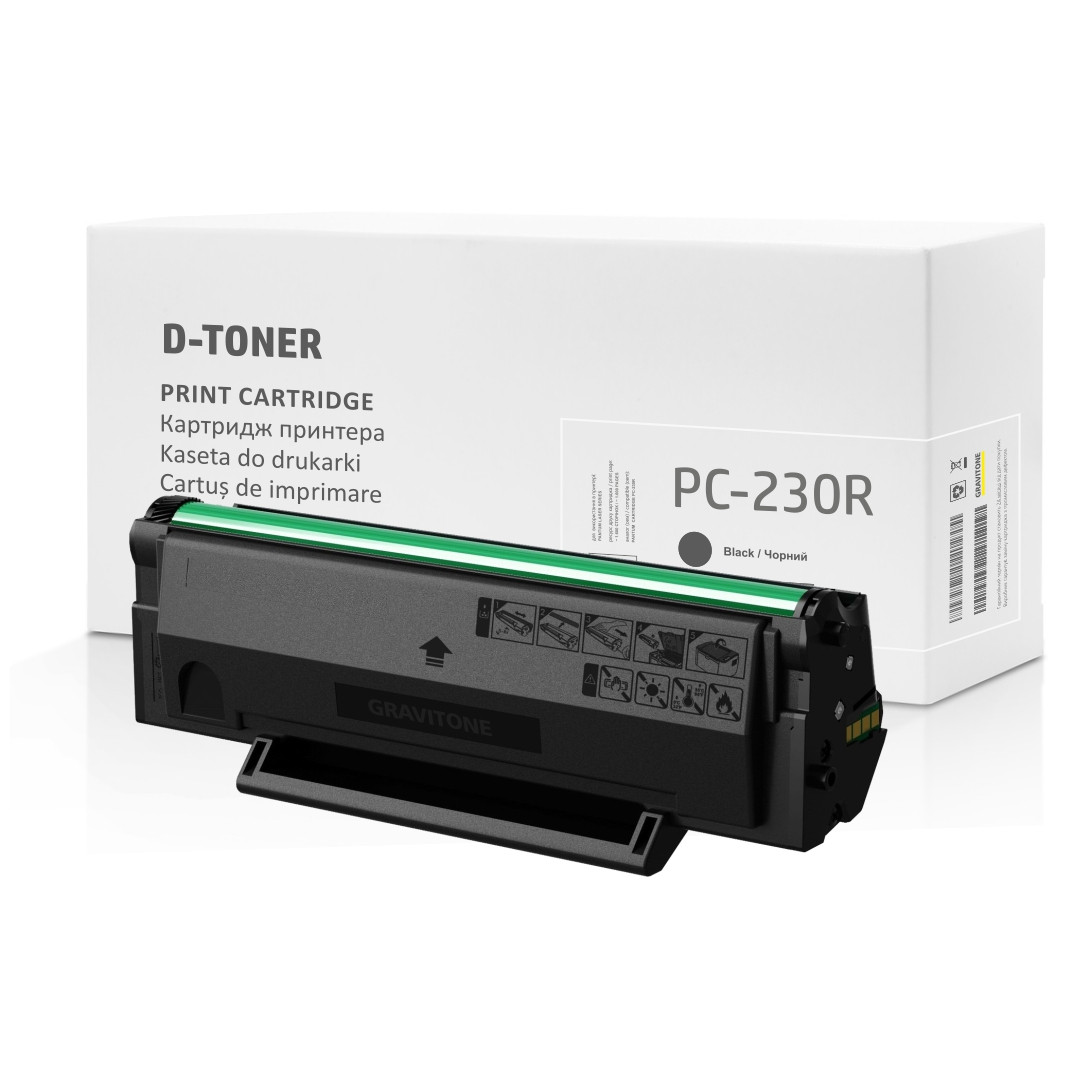 Сумісний картридж PANTUM PC-230R Black, чорний, 1600 стор. аналог від Gravitone D-TONER