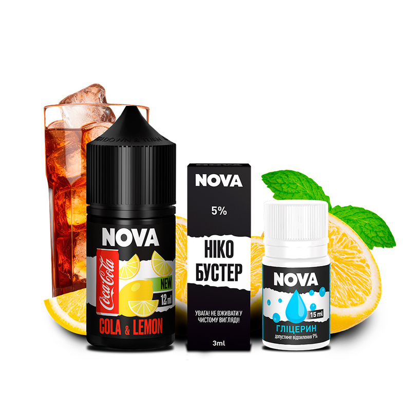 Chaser Nova 30мл Кола лимон Набор для самозамеса жидкости Заправка для вейпа, жижа, рідина - фото 1 - id-p2096779396