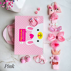 Набір дитячих заколок в подарунковій коробочці Ma vie Mari Зайка 18 шт