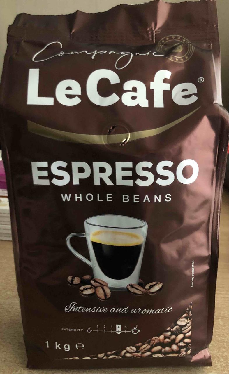 Кава в зернах Espresso LECafe, 1 кг