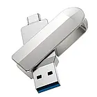 Флешка 2 в 1 Hoco UD10 Type-C + USB 128Гб (USB типа C и USB типа A), фото 3
