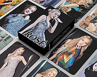 Карточки blackpink K-POP lomo кейпоп карточки к поп блек пинк блэкпинк - Rose - 55 шт