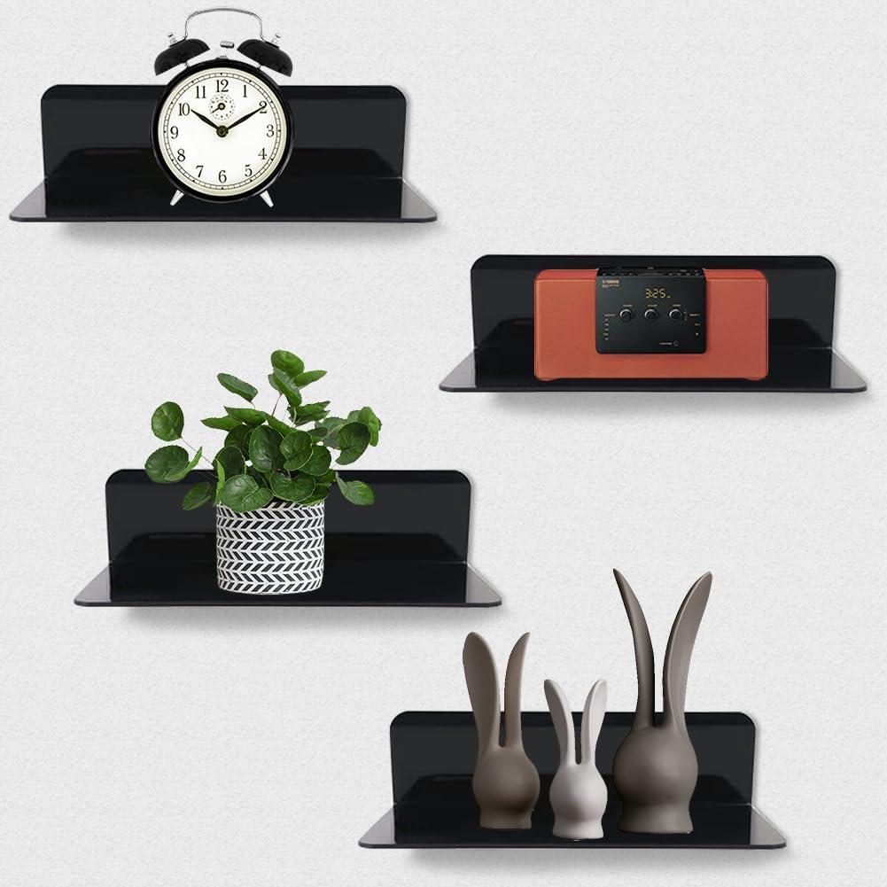 Набір Gohytal з 3 настінних полиць без свердління, самоклейна акрилова полиця для ванної до, Amazon, Німеччина