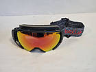 Гірськолижна маска Bolle Supreme OTG Dark Grey Red Лінза Фотохромная S1-S3 Phantom Fire Red Photochromic, фото 8