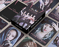 Карточки blackpink K-POP lomo кейпоп карточки к поп блек пинк блэкпинк - Pink Venom - 55 шт