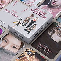 Карточки blackpink K-POP lomo кейпоп карти к поп блек пінк блэкпінк - Pink Venom  #2-  55 шт