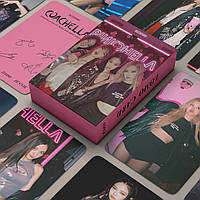 Карточки blackpink K-POP lomo кейпоп карти к поп блек пінк блэкпінк - PinkChella-  55 шт