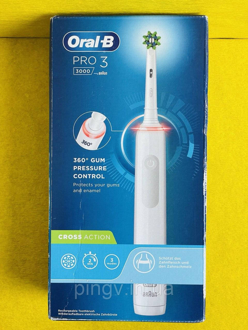 Електрична зубна щітка Braun Oral-B PRO 3 3000 Cross Action (D505.513.3)
