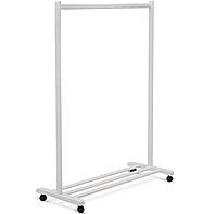 Вішалка підлогова для одягу Спліт одинарна біла ТМ Мікс Меблі