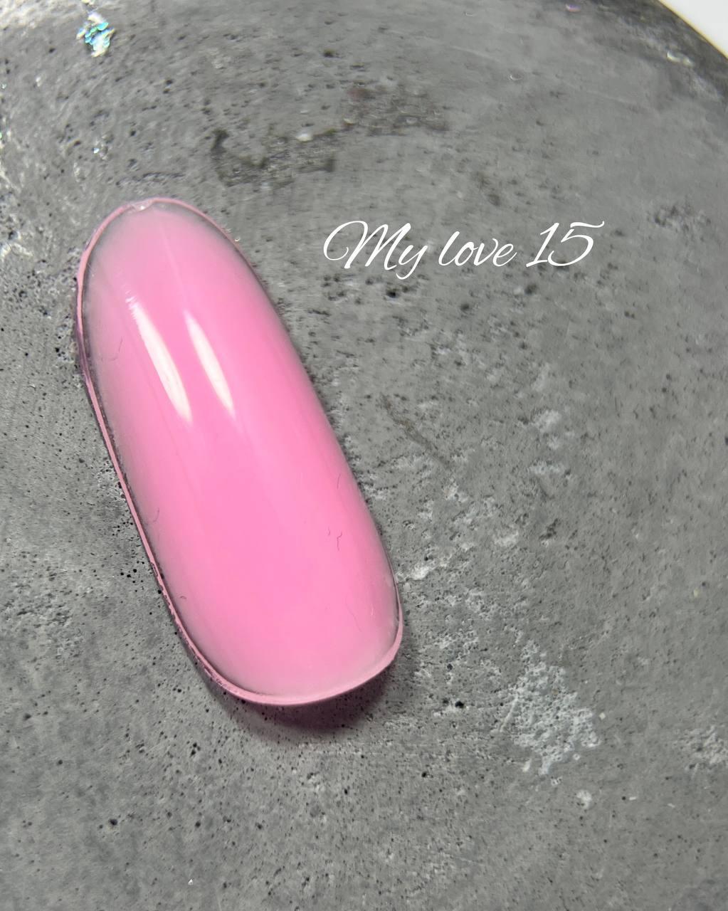 Cover base DANNY  "My love" №015 15 ml