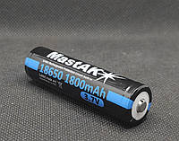 Аккумулятор Li-ion MastAK 18650 3.6v 1800mAh с защитой (1шт.)