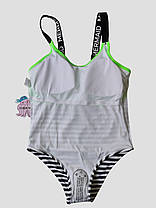 Дитячий і підлітковий здільний купальник Fuba 7742 зелений 34 36 38 40 42 розмір, фото 3