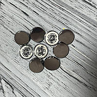 Кнопка Таблетка 15 мм темний нікель