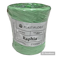 Рафия Plastiflora (200м) для цветов и декора светло зеленый (мята)