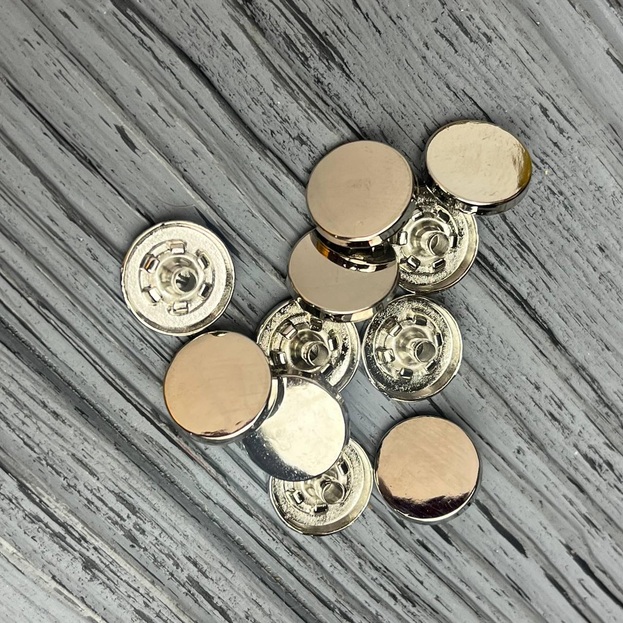 Кнопка Таблетка 20 мм нікель, фото 1