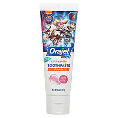 Зубна паста для дітей Orajel Kids Anticavity Fluoride Toothpaste Paw Patrol 2-10 Years 119 g (Fruity Bubble)