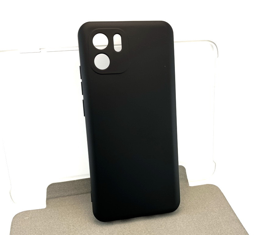 Чохол на Xiaomi Redmi A1, A2 накладка Soft Case Full бампер чорний силіконовий з мікрофіброю