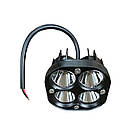 Світлодіодна LED-фара 2-40W 78×78×50 дальнє світло ФЛ-091, фото 3
