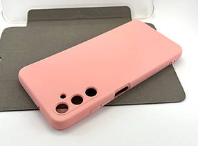 Чохол на Samsung A05s, A057 накладка бампер Soft Case з велюром рожевий