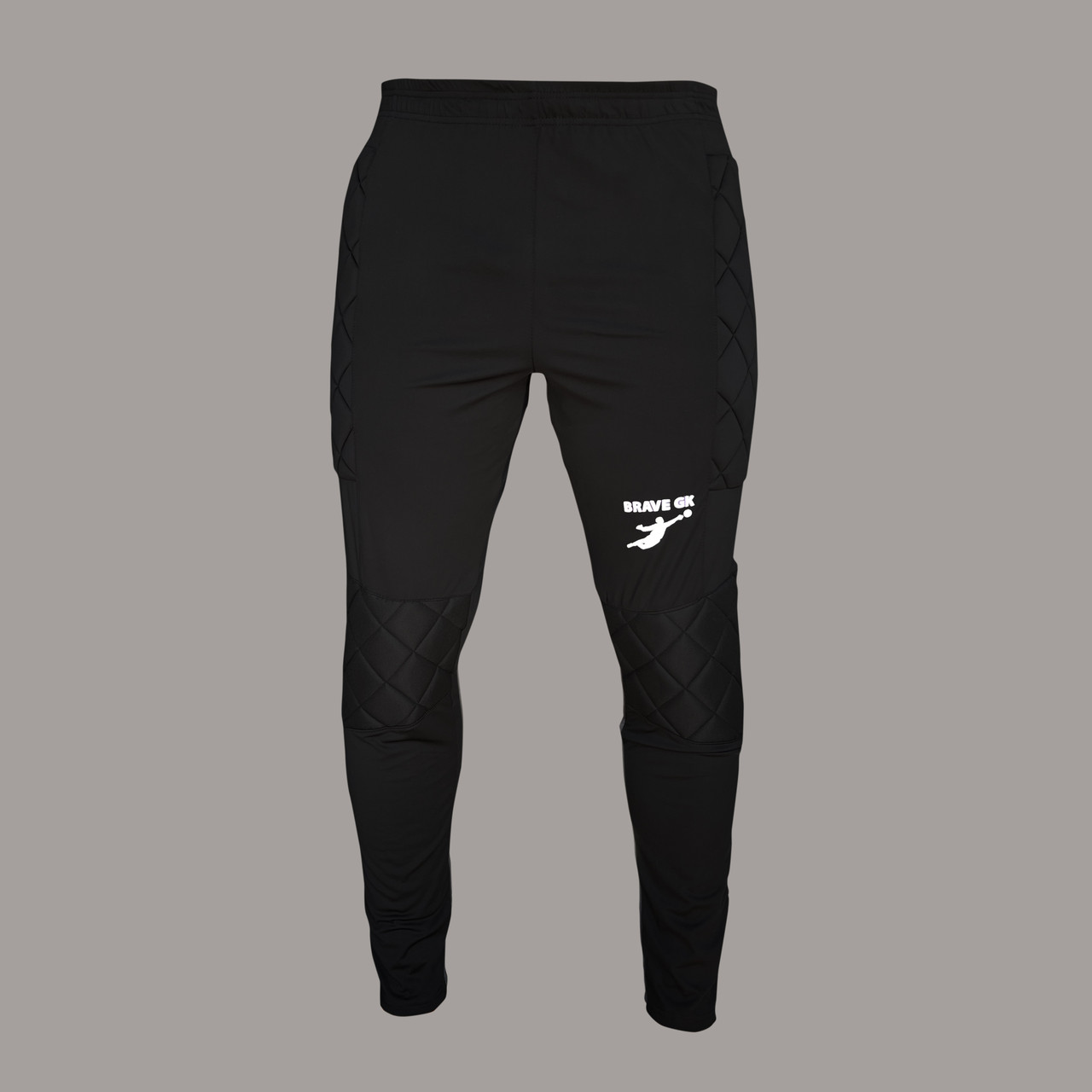 Штани воротарські дитячі із захистом Brave GK чорні, фото 1