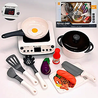 Іграшкова плитка з посудом та продуктами на липучках,звук,світло BC 9005
