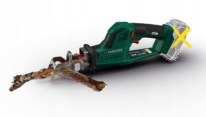 Акумуляторна шабельна пила для саду PARKSIDE PASA 20 LI A1, фото 1