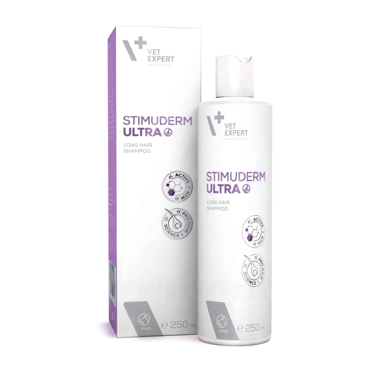 Шампунь для довгошерстих собак, дермокосметичний VET EXPERT STIMUDERM ULTRA LONG HAIR SHAMPOO 250 мл, фото 1