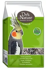 КОРМ ДЛЯ СЕРЕДНІХ ПАПУГ DELI-NATURE PREMIUM 4 кг.