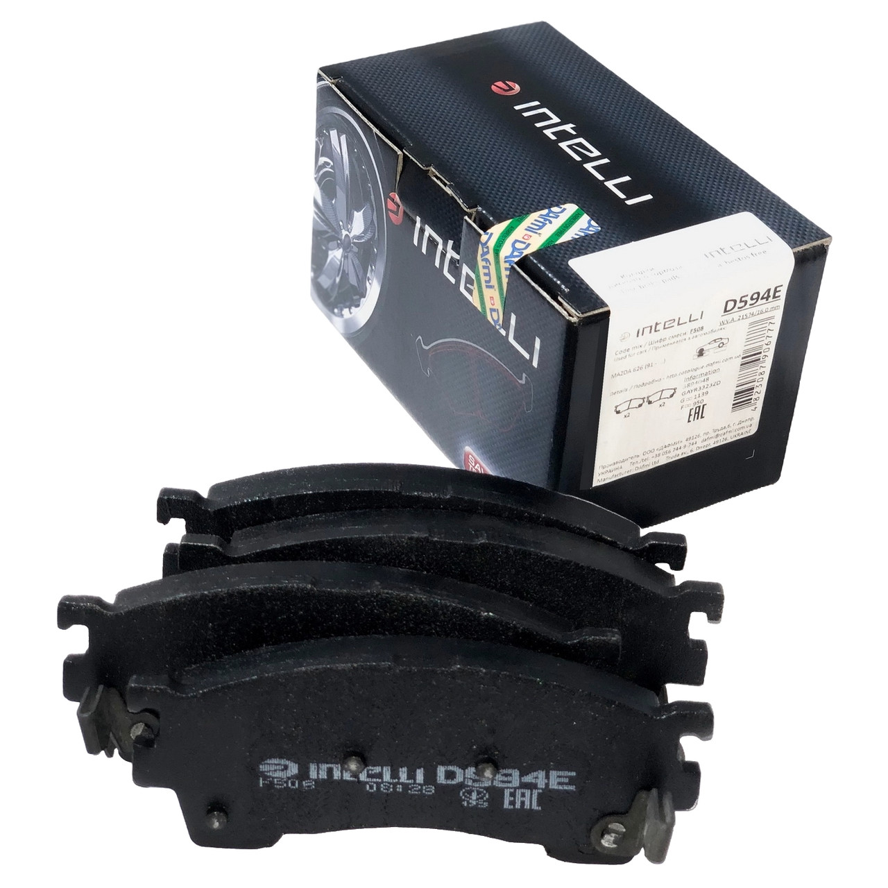 Колодки гальмівні передні MAZDA 626 IV (GE) V (GF), 323 V(BA) VI (BJ), MX-6 (GE, GD), Premacy (CP), Xedos 6 (CA), D594E (GDB1139)