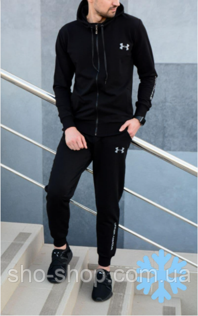 Чоловічий спортивний костюм ФЛІС Костюм Under Armour Чоловічий флісовий костюм, фото 1