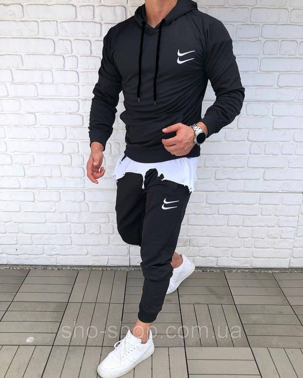 Чоловічий спортивний костюм Костюм Duble Nike Повсякденний спортивний костюм чоловічий, фото 1