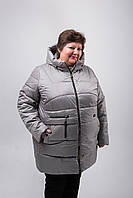 Жіноча демісезонна куртка великих розмірів.Нова колекція "Весна-Осінь-2024".