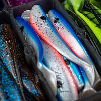 Силіконова приманка Fox Zander Pro Shad 7.5cm/3" UV Red Belly Roller